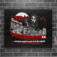 Load image into Gallery viewer, Shirts Posters / 4"x6" / Black Come To Woodsboro