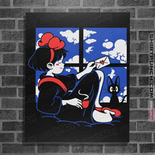 Load image into Gallery viewer, Shirts Posters / 4"x6" / Black Delivery Resting