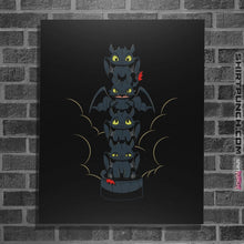 Load image into Gallery viewer, Shirts Posters / 4"x6" / Black Dragon Mood Totem