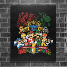 Load image into Gallery viewer, Shirts Posters / 4"x6" / Black Mushroom Rangers