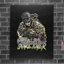 Load image into Gallery viewer, Daily_Deal_Shirts Posters / 4"x6" / Black The Snake Eater