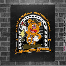 Load image into Gallery viewer, Shirts Posters / 4"x6" / Black Fozzie Melodies