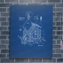 Load image into Gallery viewer, Shirts Posters / 4"x6" / Royal Blue Trojan Rabbit