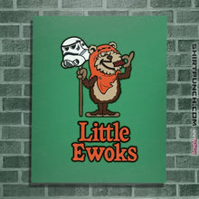 Load image into Gallery viewer, Daily_Deal_Shirts Posters / 4&quot;x6&quot; / Irish Green Little Ewoks
