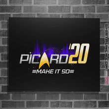 Load image into Gallery viewer, Shirts Posters / 4"x6" / Black Make It So