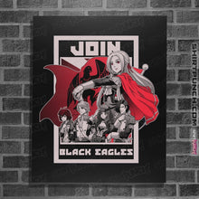 Load image into Gallery viewer, Shirts Posters / 4"x6" / Black Join Black Eagles