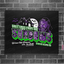 Load image into Gallery viewer, Daily_Deal_Shirts Posters / 4"x6" / Black Greetings From The Shadows