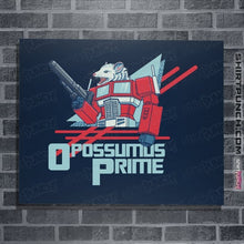 Load image into Gallery viewer, Shirts Posters / 4"x6" / Navy Opossumus Prime