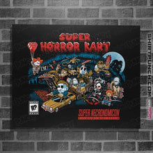 Load image into Gallery viewer, Daily_Deal_Shirts Posters / 4"x6" / Black Super Horror Kart