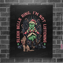 Load image into Gallery viewer, Daily_Deal_Shirts Posters / 4"x6" / Black Sleigh Bells Ring