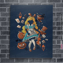 Load image into Gallery viewer, Shirts Posters / 4&quot;x6&quot; / Navy Wonderland Girl
