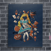 Load image into Gallery viewer, Shirts Posters / 4"x6" / Navy Wonderland Girl