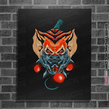 Load image into Gallery viewer, Shirts Posters / 4"x6" / Black Tygra Ninja