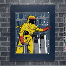 Load image into Gallery viewer, Shirts Posters / 4"x6" / Navy A Match Made In Space