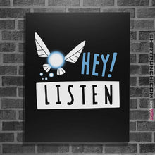 Load image into Gallery viewer, Sold_Out_Shirts Posters / 4"x6" / Black Hey Shut Up!