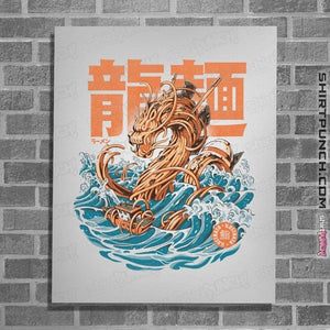 Daily_Deal_Shirts Posters / 4"x6" / White Ramen Dragon