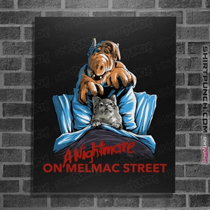 Daily_Deal_Shirts Posters / 4"x6" / Black A Nightmare On Melmac Street