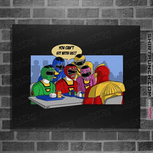 Load image into Gallery viewer, Daily_Deal_Shirts Posters / 4"x6" / Black Mean Rangers