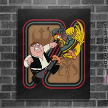 Load image into Gallery viewer, Shirts Posters / 4"x6" / Black The Smuggler VS The Hunter