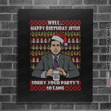 Load image into Gallery viewer, Shirts Posters / 4"x6" / Black Lame Party