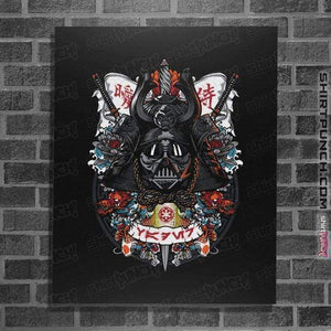 Shirts Posters / 4"x6" / Black Dark Lord Samurai