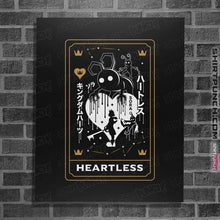 Load image into Gallery viewer, Secret_Shirts Posters / 4"x6" / Black Heartless Tarot Card