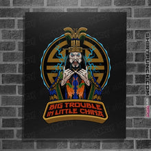 Load image into Gallery viewer, Secret_Shirts Posters / 4"x6" / Black Big Trouble Lo Pan