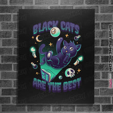 Load image into Gallery viewer, Shirts Posters / 4&quot;x6&quot; / Black Black Cats Are The Best
