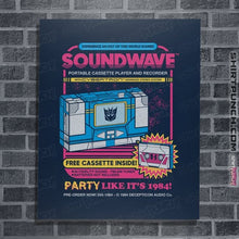 Load image into Gallery viewer, Secret_Shirts Posters / 4"x6" / Navy Pump Up The Volume