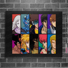 Load image into Gallery viewer, Daily_Deal_Shirts Posters / 4"x6" / Black Anime OVA VS. Anime OVA