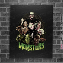Load image into Gallery viewer, Shirts Posters / 4"x6" / Black Monsters