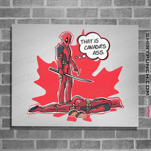 Load image into Gallery viewer, Shirts Posters / 4"x6" / White Canada's Ass