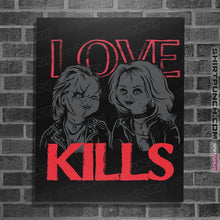 Load image into Gallery viewer, Shirts Posters / 4"x6" / Black Love Kills