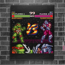 Load image into Gallery viewer, Shirts Posters / 4"x6" / Black Shredder Battle