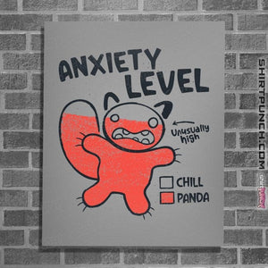 Daily_Deal_Shirts Posters / 4"x6" / Sports Grey Anxiety Level Panda