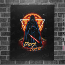 Load image into Gallery viewer, Shirts Posters / 4"x6" / Black Retro Dark Lord