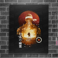 Load image into Gallery viewer, Shirts Posters / 4"x6" / Black Sunset Samurai