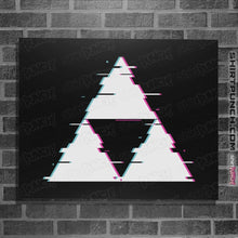 Load image into Gallery viewer, Shirts Posters / 4"x6" / Black Ddjvigo's Glitch Triforce
