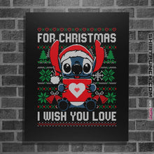 Load image into Gallery viewer, Shirts Posters / 4"x6" / Black Christmas Love