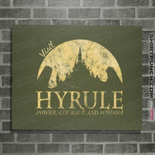 Load image into Gallery viewer, Shirts Posters / 4"x6" / Military Green Hyrule Tourist