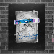 Load image into Gallery viewer, Daily_Deal_Shirts Posters / 4"x6" / Black Cowabunga!