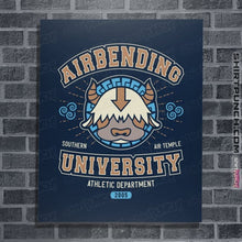 Load image into Gallery viewer, Secret_Shirts Posters / 4"x6" / Navy Airbending University
