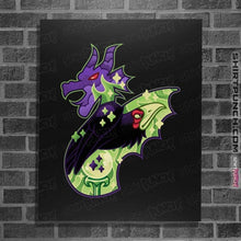 Load image into Gallery viewer, Shirts Posters / 4"x6" / Black Magical Silhouettes - Maleficent