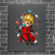 Load image into Gallery viewer, Daily_Deal_Shirts Posters / 4"x6" / Charcoal King Of Donuts