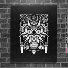 Load image into Gallery viewer, Shirts Posters / 4"x6" / Black The Legend Of Termina Banner
