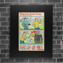 Load image into Gallery viewer, Shirts Posters / 4"x6" / Black Witcher Coin Toss
