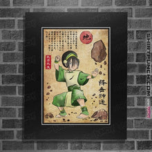 Load image into Gallery viewer, Daily_Deal_Shirts Posters / 4"x6" / Black Earth Kingdom Master Woodblock