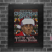 Load image into Gallery viewer, Shirts Posters / 4"x6" / Black Christmas Spirit