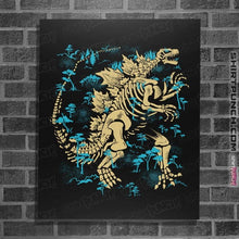Load image into Gallery viewer, Daily_Deal_Shirts Posters / 4"x6" / Black Kaiju Fossils