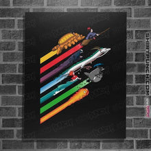 Load image into Gallery viewer, Shirts Posters / 4"x6" / Black Spirited Streaks